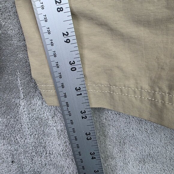 Mens North Face Beige Convertible Cargo Pants 100% Nylon Belted Side Zip XXL - Picture 10 of 12